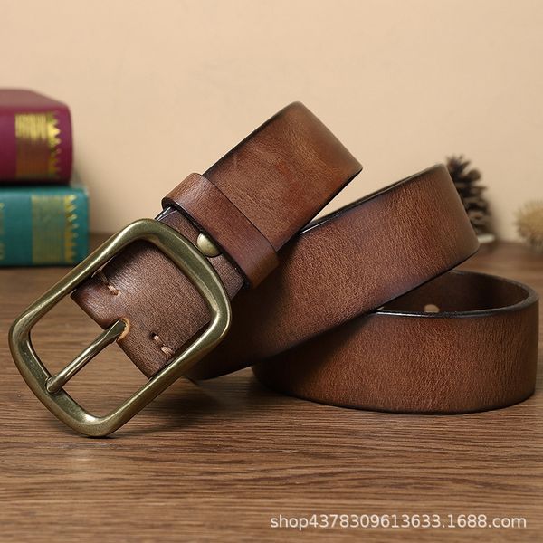 h painted and versatile pleated copper for men's leather trendy pinpure cow leather for young pin belt belt and middle-aged k35u7, Black;brown
h painted and versatile pleated copper for men's leather trendy pinpure cow leather for young pin belt belt and middle-aged k35u7, Black;brown
