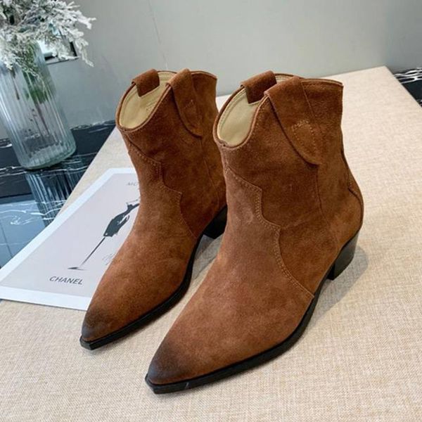 boots do old style women ankle claasic genuine suede leather low heels short runway slip on party dress shoes, Black
boots do old style women ankle claasic genuine suede leather low heels short runway slip on party dress shoes, Black