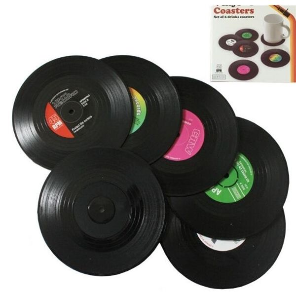 fashion 6 pcs/set home table cup mat creative decor coffee drink placemat spinning retro vinyl cd record drinks coasters
fashion 6 pcs/set home table cup mat creative decor coffee drink placemat spinning retro vinyl cd record drinks coasters