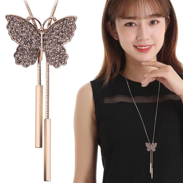 pendant necklaces byspt crystal flower classic crystas butterfly tassel long necklace women bijoux fashion jewelry & pendants gift, Silver
pendant necklaces byspt crystal flower classic crystas butterfly tassel long necklace women bijoux fashion jewelry & pendants gift, Silver