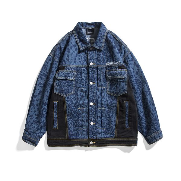 mansclot 2021 spring new fashion color matching leopard print patchwork embroidered denim jacket, Black;brown
mansclot 2021 spring new fashion color matching leopard print patchwork embroidered denim jacket, Black;brown