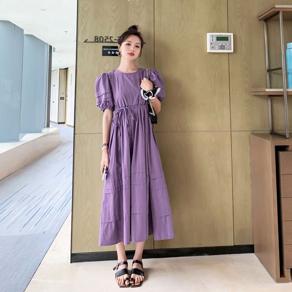 2021 new summer new french retro slimming fashion bubble high waist sleeve round the long purple neck female dress 9a kc4n, Black;gray
2021 new summer new french retro slimming fashion bubble high waist sleeve round the long purple neck female dress 9a kc4n, Black;gray