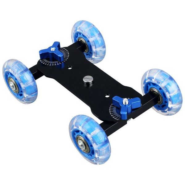 table dolly mini car skater track slider super mute for dslr camera camcorder (blue & black)
table dolly mini car skater track slider super mute for dslr camera camcorder (blue & black)