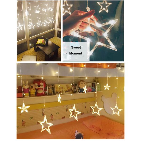 christmas fairy led star string lights garland lighting window curtain tree decoration halloween wedding light outdoor, Black
christmas fairy led star string lights garland lighting window curtain tree decoration halloween wedding light outdoor, Black