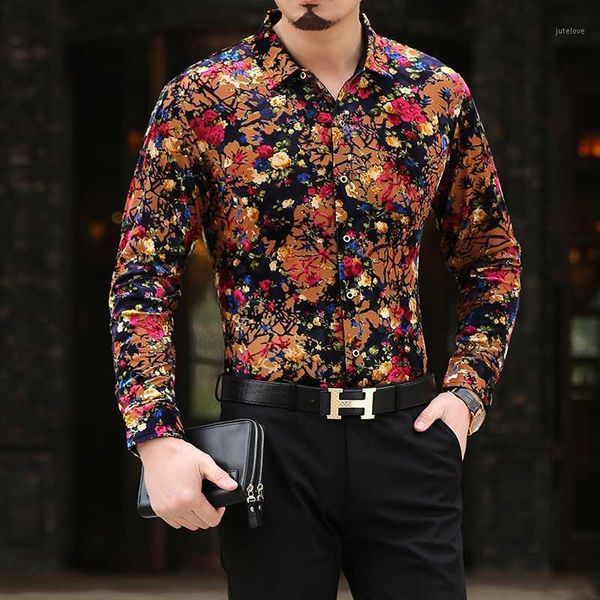 new fashion casual floral print slim fit shirts men 's long sleeve shirt with camisas size s-2xl1, White;black
new fashion casual floral print slim fit shirts men 's long sleeve shirt with camisas size s-2xl1, White;black