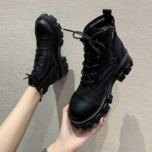 boots rimocy classic women thick bottom black mesh summer round toe zipper lace up platform shoes woman high heels ankle botas1
boots rimocy classic women thick bottom black mesh summer round toe zipper lace up platform shoes woman high heels ankle botas1