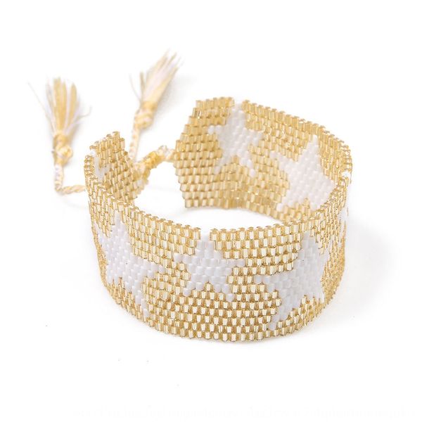 ins net red bohemian national style national bracelet bracelet13 rows of mgb rice beads hand woven pentagram bracelet az8sd, Golden;silver
ins net red bohemian national style national bracelet bracelet13 rows of mgb rice beads hand woven pentagram bracelet az8sd, Golden;silver