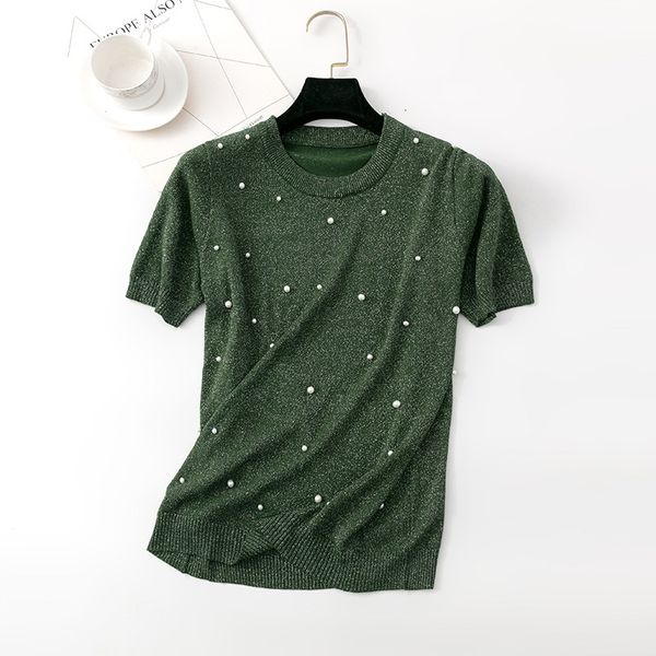 women girl summer short sleeve pullovers round neck slim cute sweet beading shirts outwear jumper clothes for office work, White;black
women girl summer short sleeve pullovers round neck slim cute sweet beading shirts outwear jumper clothes for office work, White;black
