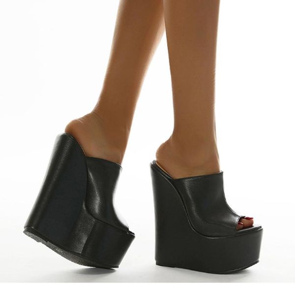 waterproof super high sandals pu leather women shoes woman slippers slides plus size sandalias mujer sapato feminino k0349, Black
waterproof super high sandals pu leather women shoes woman slippers slides plus size sandalias mujer sapato feminino k0349, Black