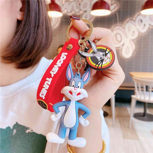 keychains creative cartoon 8090 memories of killing bugs bunny key chain pvc doll men's and women's bag pendant, Silver
keychains creative cartoon 8090 memories of killing bugs bunny key chain pvc doll men's and women's bag pendant, Silver