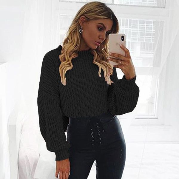 pink short loose sweater women black white long lantern sleeve pullover o neck casual sweet cute office knit crop sweater1, White;black
pink short loose sweater women black white long lantern sleeve pullover o neck casual sweet cute office knit crop sweater1, White;black
