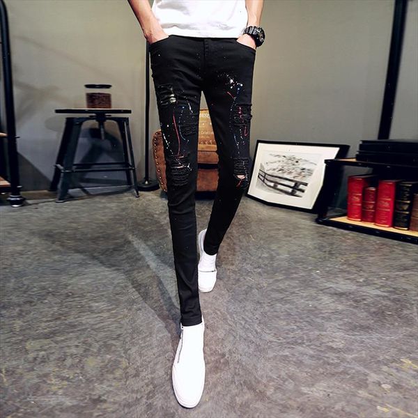 brand men pants fashion men clothes 2021 korean slim fit casual hole pant man skinny comfortable trousers men bottom black white
brand men pants fashion men clothes 2021 korean slim fit casual hole pant man skinny comfortable trousers men bottom black white