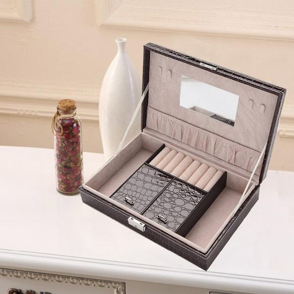 fashion leather jewelry box crocodile pattern storage single layer jewelry organizer container, Pink;blue
fashion leather jewelry box crocodile pattern storage single layer jewelry organizer container, Pink;blue