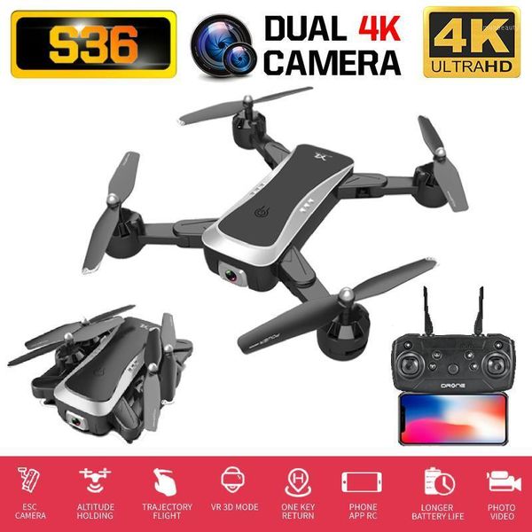rc quadcopter s36 drone 4k hd wide angle dual camera wifi fpv foldable optical flow selfie drones professional follow me1
rc quadcopter s36 drone 4k hd wide angle dual camera wifi fpv foldable optical flow selfie drones professional follow me1
