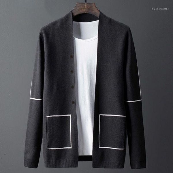 men's sweaters autumn men's cardigan korean knitwear sweater coat personality coat1, White;black
men's sweaters autumn men's cardigan korean knitwear sweater coat personality coat1, White;black