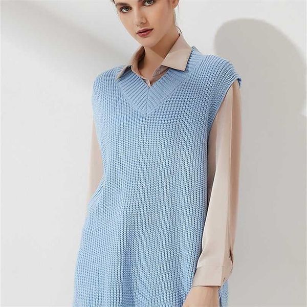 wixra women knitted sweater vest solid v-neck sleeveless navel loose casual pullover 220125, Black;white
wixra women knitted sweater vest solid v-neck sleeveless navel loose casual pullover 220125, Black;white