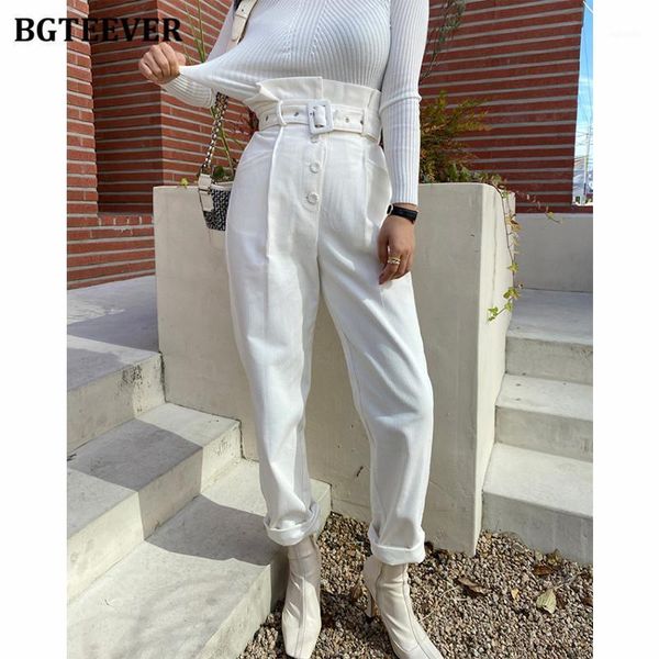 women's pants & capris bgteever vintage loose women corduroy 2021 autumn high waist belted single-breasted casual trousers female harem, Black;white
women's pants & capris bgteever vintage loose women corduroy 2021 autumn high waist belted single-breasted casual trousers female harem, Black;white