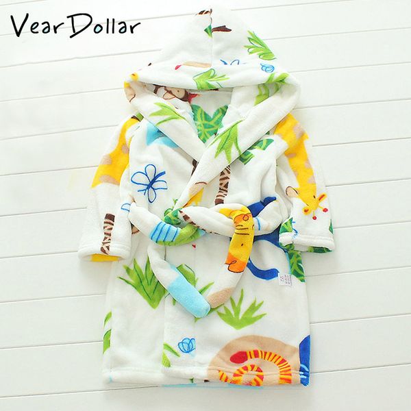 veardoller kids bathrobe cotton flannel cartoon pattern baby night-robe autumn winter homewear for 2-10y casual children's robe 201104, Blue;red
veardoller kids bathrobe cotton flannel cartoon pattern baby night-robe autumn winter homewear for 2-10y casual children's robe 201104, Blue;red