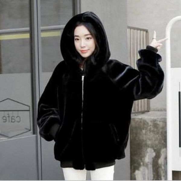 new autumn winter womens faux fur coats casual loose hooded zipper black leather jackets female imitation mink overcoats d6271
new autumn winter womens faux fur coats casual loose hooded zipper black leather jackets female imitation mink overcoats d6271