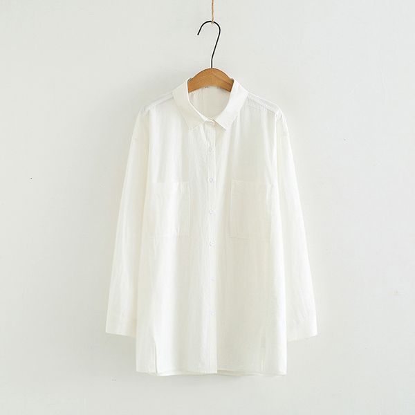 2021 new plus autumn blouse turn down collar pocket womens and blouses big size women cotton shirts blusas roupa feminina zjm0, White
2021 new plus autumn blouse turn down collar pocket womens and blouses big size women cotton shirts blusas roupa feminina zjm0, White