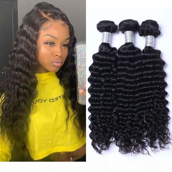 deep wave bundles 3 bundles non remy human hair extensions 100g pc peruvian hair weave bundles for women, Black
deep wave bundles 3 bundles non remy human hair extensions 100g pc peruvian hair weave bundles for women, Black