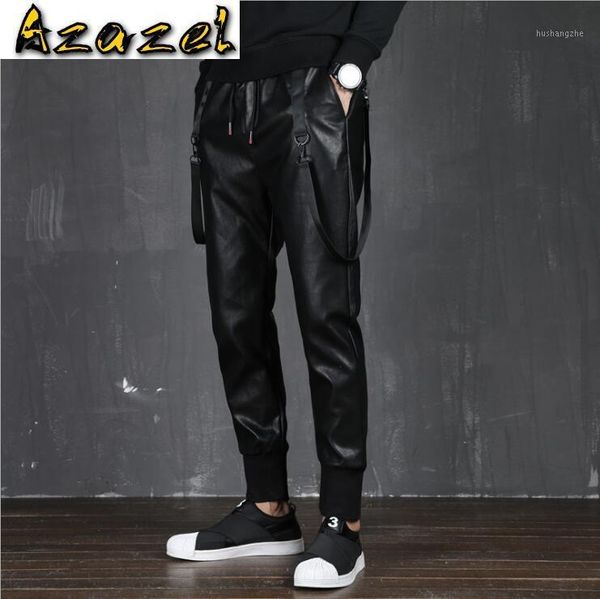 men's leather pants autumn and winter thick loose harlan pencil pants men slim korean motorcycle tight elastic waist trousers1, Black
men's leather pants autumn and winter thick loose harlan pencil pants men slim korean motorcycle tight elastic waist trousers1, Black