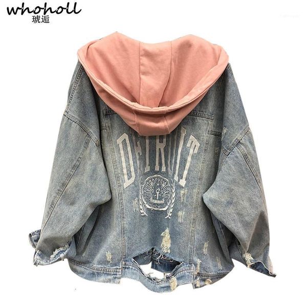 denim jacket women autumn coat ripped hooded outerwear coats windbreaker basic baggy boyfriend female jeans jacket1, Black;brown
denim jacket women autumn coat ripped hooded outerwear coats windbreaker basic baggy boyfriend female jeans jacket1, Black;brown