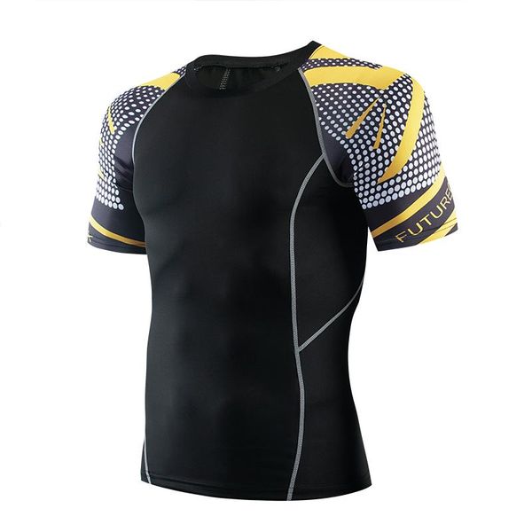 running jerseys compression shirt men fitness gym sport t rash guard male short sleeve quick drying for man, Black;blue
running jerseys compression shirt men fitness gym sport t rash guard male short sleeve quick drying for man, Black;blue