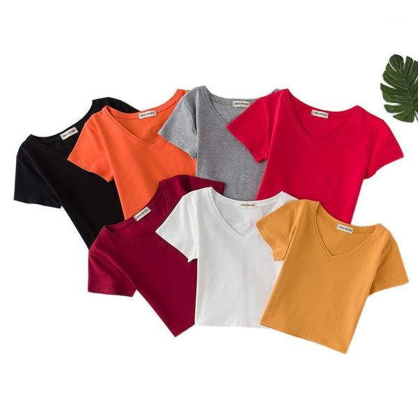 new summer women sell v neck crop ladies short sleeve t shirt tee short t-shirt basic cotton t-shirts 7 colors1, White
new summer women sell v neck crop ladies short sleeve t shirt tee short t-shirt basic cotton t-shirts 7 colors1, White