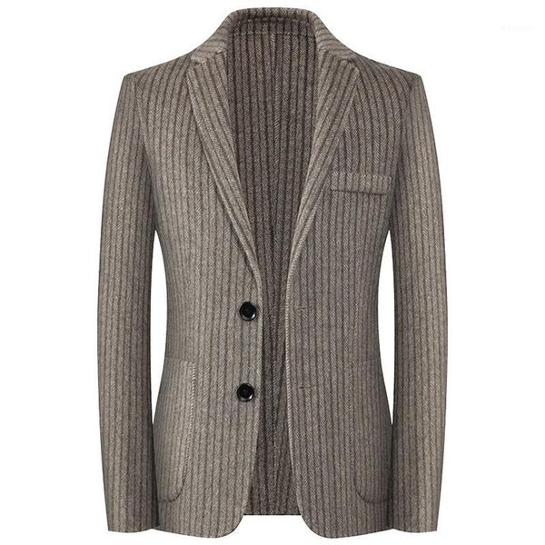 brand new handmade woolen men's blazers suit in pocket men's casual comfortable blazers wild slim stripe coat male1, White;black
brand new handmade woolen men's blazers suit in pocket men's casual comfortable blazers wild slim stripe coat male1, White;black