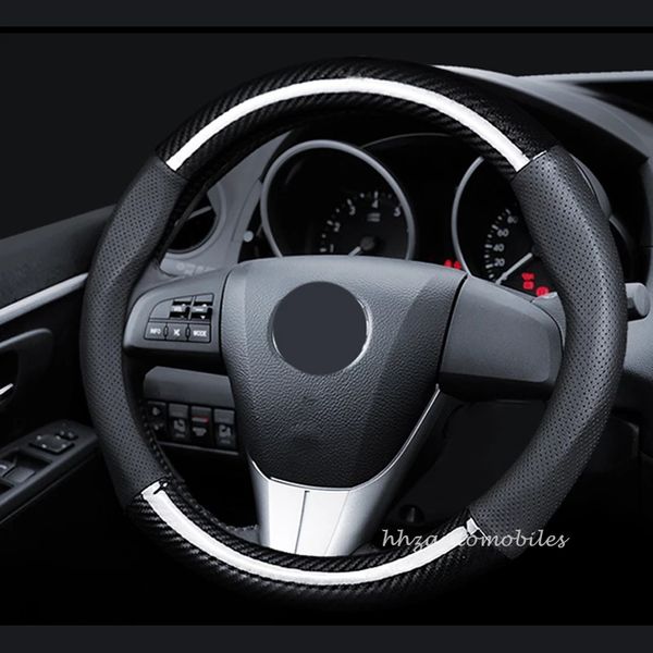 carbon fiber cowhide car steering wheel cover 38cm non-slip wear-resistant sweat absorbing fashion sports steering wheel cover
carbon fiber cowhide car steering wheel cover 38cm non-slip wear-resistant sweat absorbing fashion sports steering wheel cover