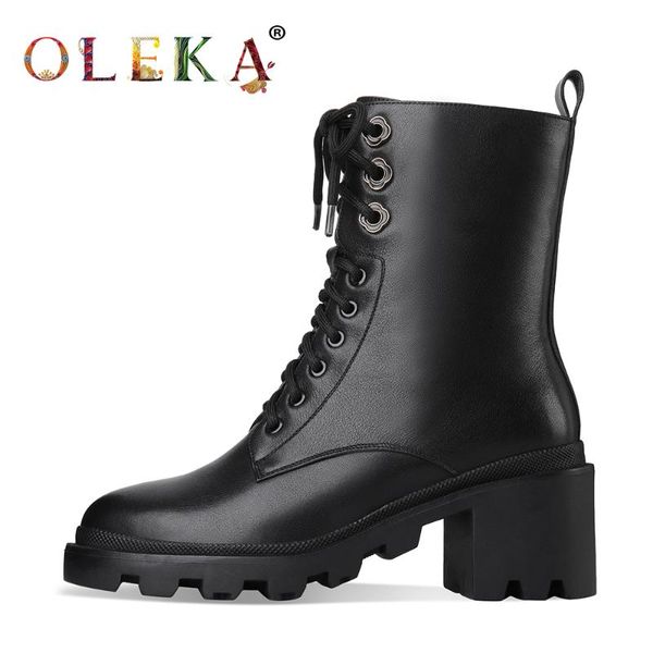 boots oleka leather mid-calf winter square heel rome round toe ladies fashion style motorcycle as990, Black
boots oleka leather mid-calf winter square heel rome round toe ladies fashion style motorcycle as990, Black