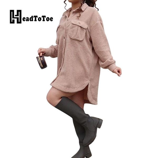 women's wool & blends solid button pocket plus velvet casual sweet women full sleeve turn down collar above knee long woolen coat, Black
women's wool & blends solid button pocket plus velvet casual sweet women full sleeve turn down collar above knee long woolen coat, Black