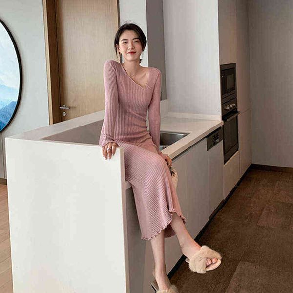 luxury dress autumn winter bottoming slim and sweet ruffle knit french dign temperament long skirt, Black;gray
luxury dress autumn winter bottoming slim and sweet ruffle knit french dign temperament long skirt, Black;gray