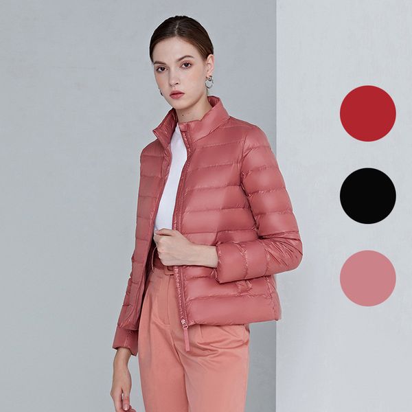 women designer clothing white goose down women winter coats down jacket fitness sports outdoor lightweight warm jacket collar zipper, Black
women designer clothing white goose down women winter coats down jacket fitness sports outdoor lightweight warm jacket collar zipper, Black