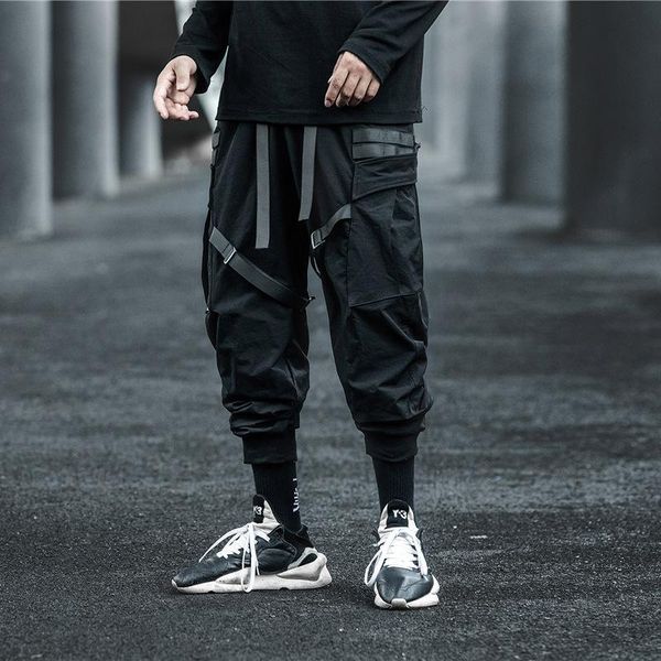 men's pants hip hop techwear ribbons cargo for men japanese tooling streetwear trousers autumn tactical track casual pockets bottoms, Black
men's pants hip hop techwear ribbons cargo for men japanese tooling streetwear trousers autumn tactical track casual pockets bottoms, Black