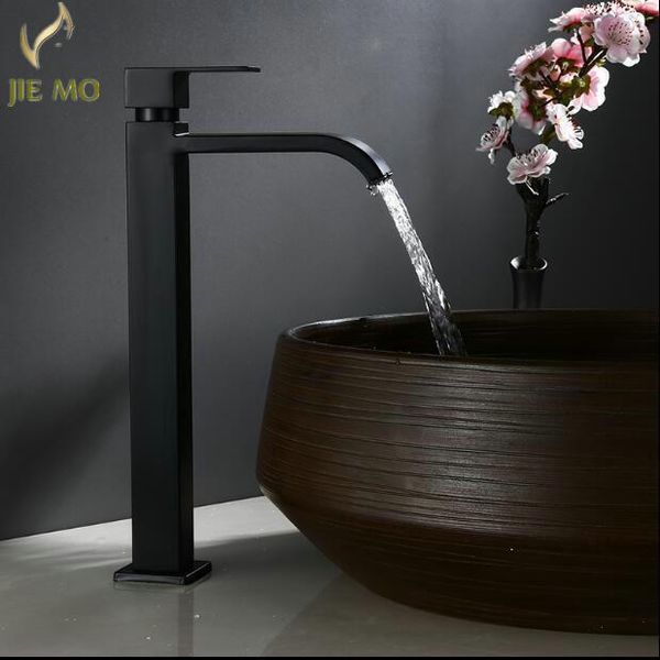 black brass single cold faucet black paint operation bathroom basin tap high faucets 304 stainless steel
black brass single cold faucet black paint operation bathroom basin tap high faucets 304 stainless steel