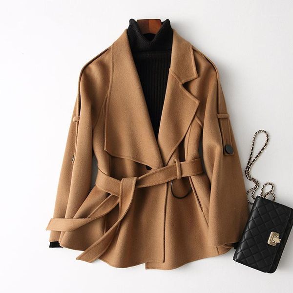 women's wool & blends 2021 casual female autumn winter double-sided woolen coat women short outerwear casaco feminino 37149 wyq11651, Black
women's wool & blends 2021 casual female autumn winter double-sided woolen coat women short outerwear casaco feminino 37149 wyq11651, Black