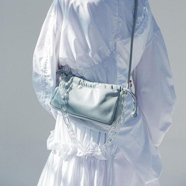 girl's cute acrylic chain pleated soft pu leather underarm bag women 2020 new baguette bag female mini totes messenger
girl's cute acrylic chain pleated soft pu leather underarm bag women 2020 new baguette bag female mini totes messenger