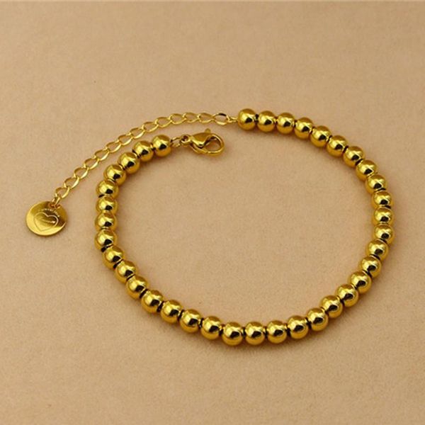 new gold color filled stainless steel beads bracelets women men heart customize 4/5mm strand bracelets k0004, Black
new gold color filled stainless steel beads bracelets women men heart customize 4/5mm strand bracelets k0004, Black