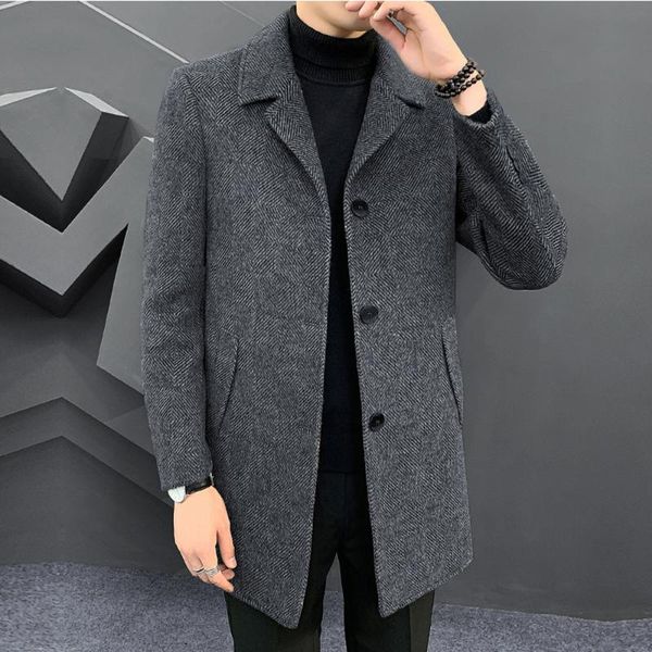 male clothing custom made grey solid polyester wool blend single breasted formal blazer woollen overcoat herringbone jacket 2021, Black
male clothing custom made grey solid polyester wool blend single breasted formal blazer woollen overcoat herringbone jacket 2021, Black