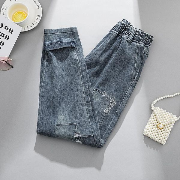 embroidery loose haroun female mom women's fashion high waist boyfriend baggy jeans oversize pants 2020 clothing autumn d0444, Blue
embroidery loose haroun female mom women's fashion high waist boyfriend baggy jeans oversize pants 2020 clothing autumn d0444, Blue