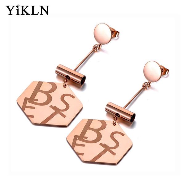 YiKLN Trendy Stainless Steel Geometric Dangle Earrings Bohemia Creative Best Letter Earrings Jewelry For Women Girls YE19289, Silver
YiKLN Trendy Stainless Steel Geometric Dangle Earrings Bohemia Creative Best Letter Earrings Jewelry For Women Girls YE19289, Silver