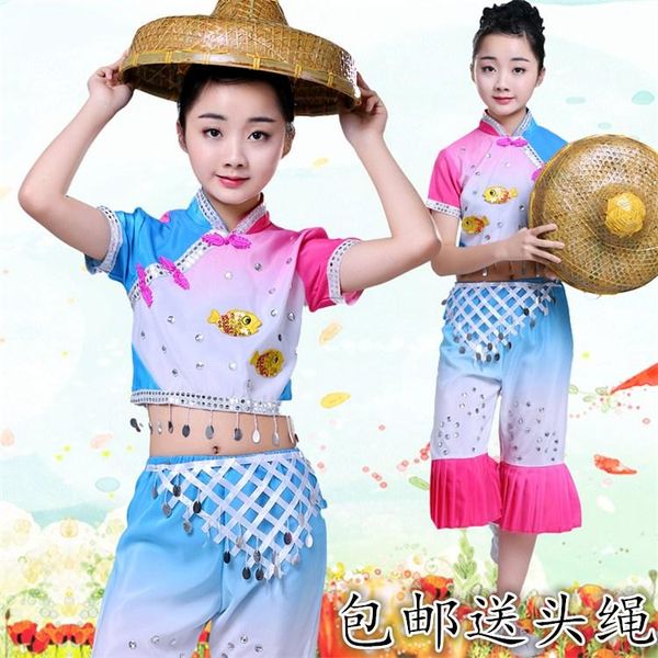 stage wear chinese folk dance dress kids yangko costume girl oriental yang fan dancewear national umbrella outfit 90, Black;red
stage wear chinese folk dance dress kids yangko costume girl oriental yang fan dancewear national umbrella outfit 90, Black;red