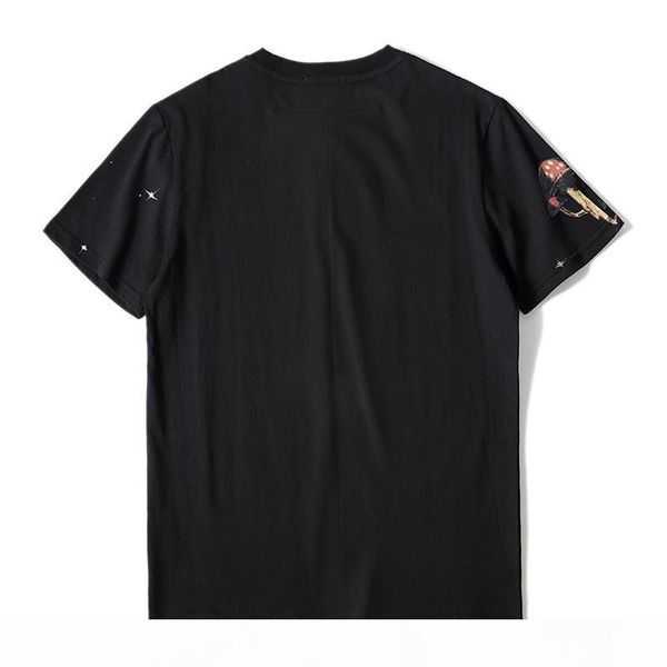 mens stylist t shirt print round neck short sleeve black fashion men women summer tees, White;black
mens stylist t shirt print round neck short sleeve black fashion men women summer tees, White;black