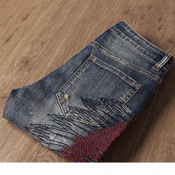 fashion patchwork and embroidery indian men's slim jeans casual long pants denim jeans for man clothing, Blue
fashion patchwork and embroidery indian men's slim jeans casual long pants denim jeans for man clothing, Blue