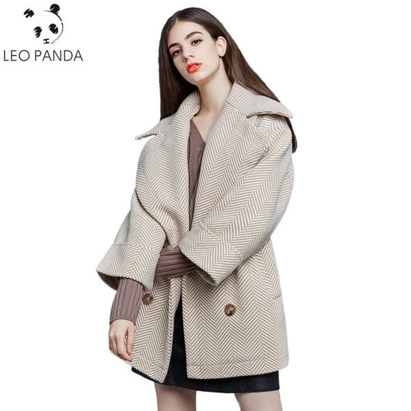 women's wool & blends winter women v-neck double breasted drop shoulder coat female loose casual fashion comfortable tweed zx1133, Black
women's wool & blends winter women v-neck double breasted drop shoulder coat female loose casual fashion comfortable tweed zx1133, Black