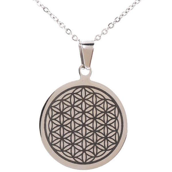 fleur de vie stainless steel hollowed lasered flower of life necklace sacred geometry accessories jewelery mothers day gift, Silver
fleur de vie stainless steel hollowed lasered flower of life necklace sacred geometry accessories jewelery mothers day gift, Silver
