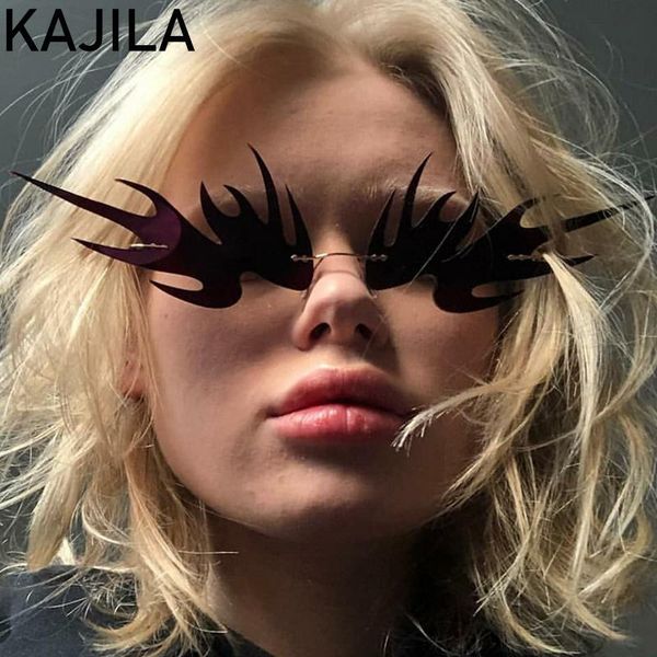 sunglasses monster vintage rimless women 2021 fashion ultralight steampunk small cat eye sun glasses for woman shades uv400, White;black
sunglasses monster vintage rimless women 2021 fashion ultralight steampunk small cat eye sun glasses for woman shades uv400, White;black