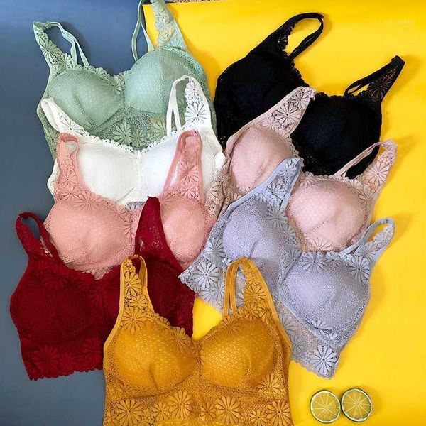 bras women fashion wireless bra padded bralette deep v lace for 3 colors summer crop girls backless lingerie size1, Red;black
bras women fashion wireless bra padded bralette deep v lace for 3 colors summer crop girls backless lingerie size1, Red;black